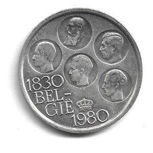 1980 Belgium 500 Franc Silver Coin (b760-9)